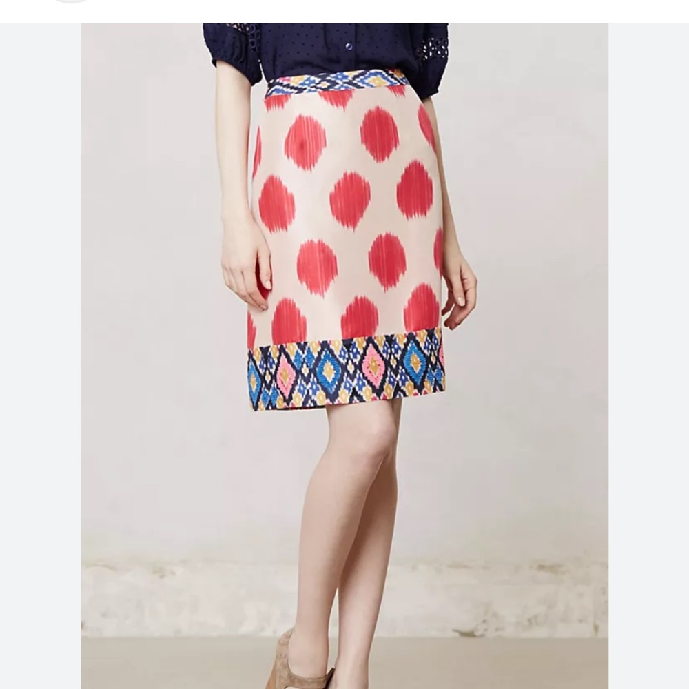 MAUVE WATERCOLOR PENCIL SILK SKIRT - Picture 1 of 16